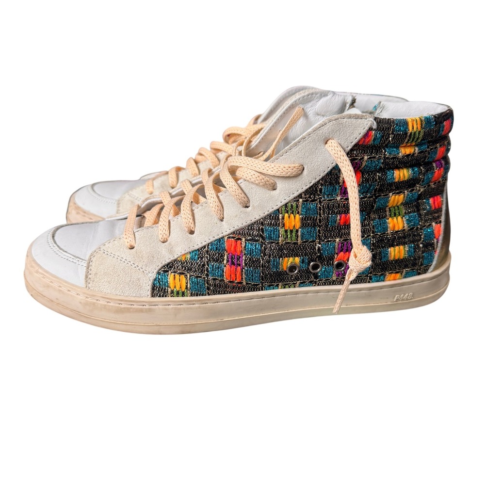 P448 John Malhia Low Top Multicolor Women's Sneakers Size EUR‎ 39/Us 9